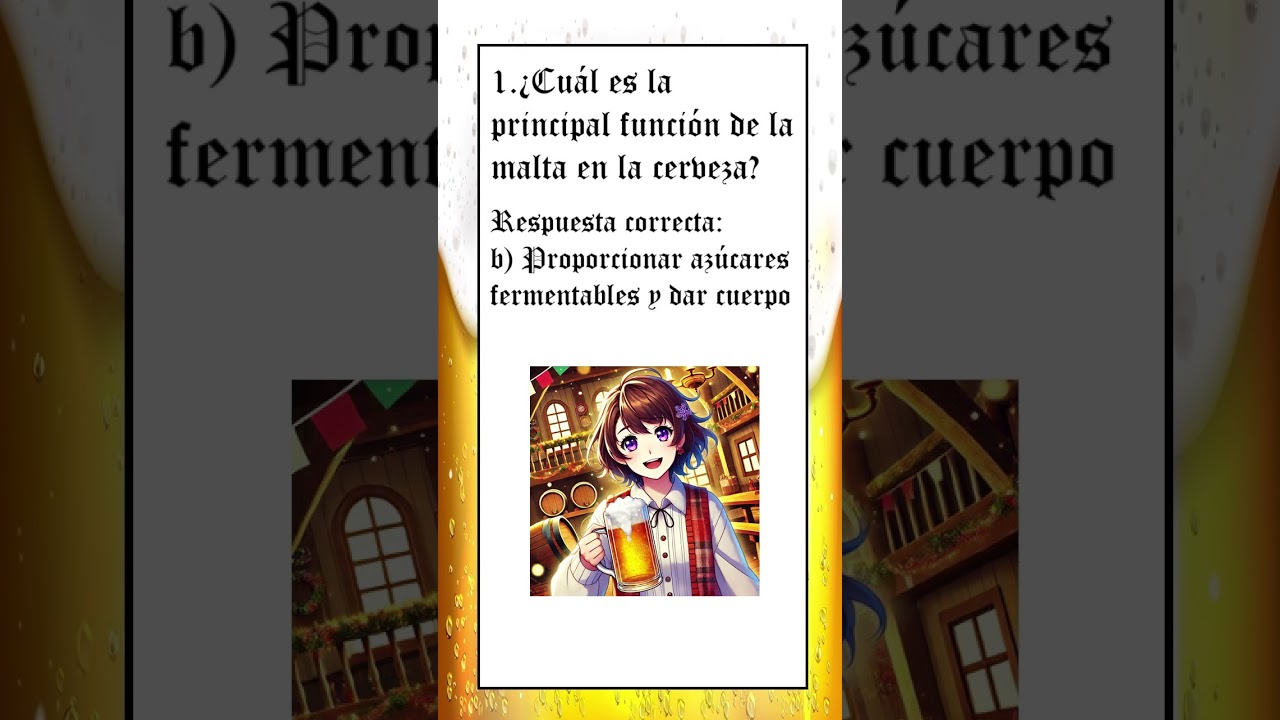 3 tips cerveceros en 1 minuto: malta, ésteres y maridaje 