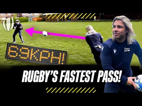 Faf de Klerk takes on Aaron Smith’s Fastest Pass Record! | Ultimate Rugby Challenge