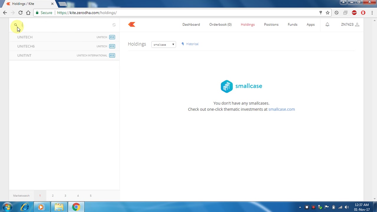 5 Shortcut Keys in Zerodha Kite  Platform YouTube