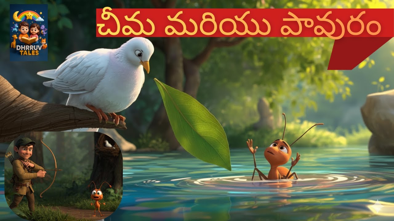 చీమ  పావురం కథ | మంచితనానికి ప్రతిఫలం