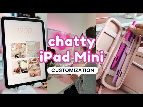 Chatty iPad Mini Customization 🩷✍🏼📱 | Aesthetic Widgets and Wallpapers