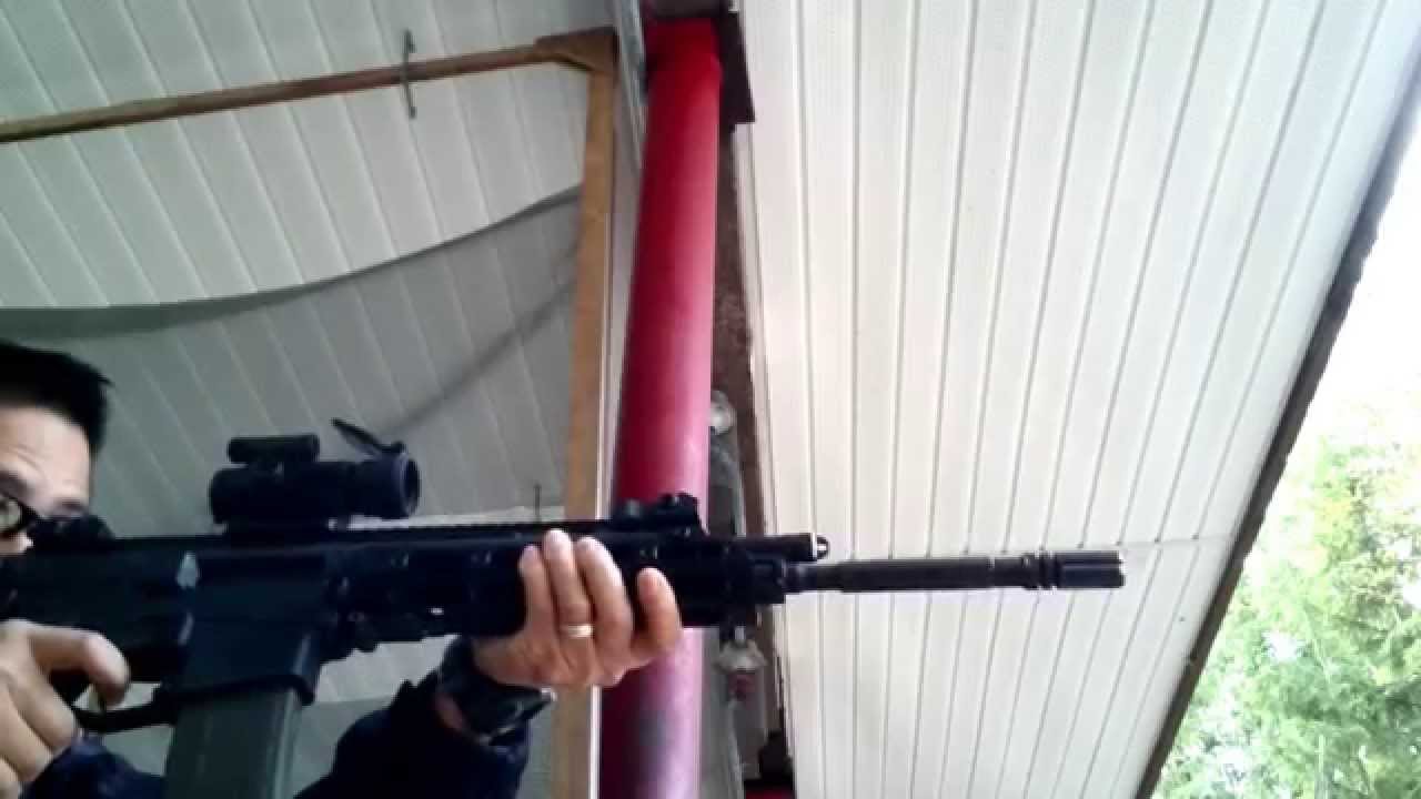 Testing out my new Bushmaster ACR Enhanced with WE MSK hand guard