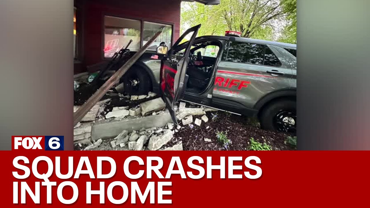 Squad crashes into Shorewood home after pursuit | FOX6 News Milwaukee ...