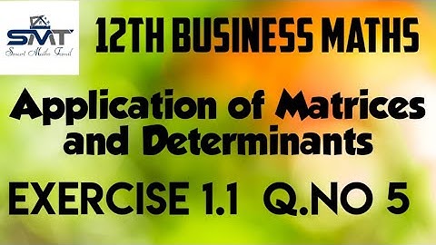 12th business maths Exercise 1.1 Q.no 5