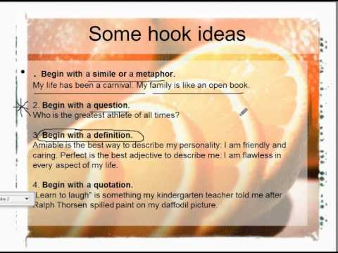 personal statement hook examples