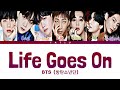 Bts  life goes on lyric color coded engesp