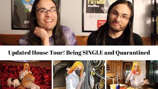 Updated House Tour! Being SINGLE and Quarantined I Our Reaction! \/\/ Twin World