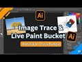 Adobe Illustrator Class 17 Image Trace & Live Paint Bucket @designingworld5842