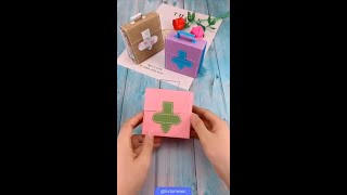 How to make a paper School Bag | DIY origami crafts| DIY BACK TO SCHOOL | Craft With Arsha screenshot 5