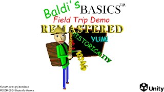 Making Baldi's Basics Field Trip Demo REMASTERED (TIMELAPSE)