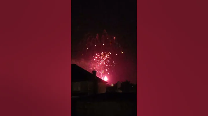 Newquay sports centre from our garden fireworks 5t...