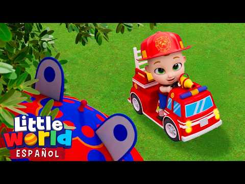 Jugamos a Los Bomberos 🎤 Canciones Infantiles 🎶🌎 Dibujos animados para niños