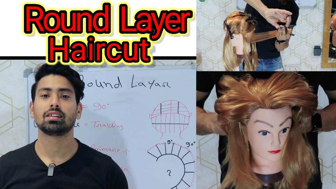 Round Layer Haircut By Arif Malik +91 9716534717