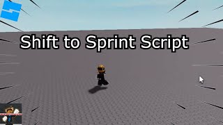 Roblox How To | Shift to Sprint Script