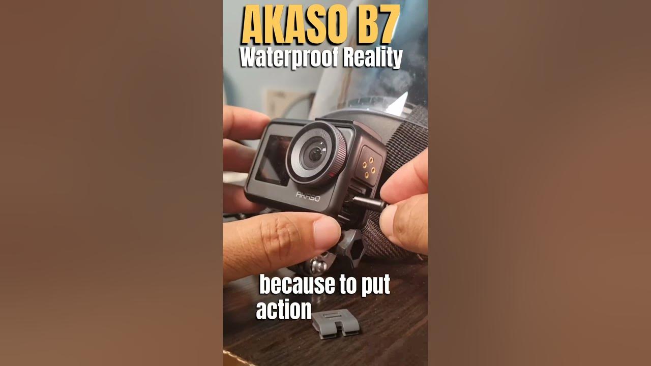 AKASO B7 👉 waterproof REALITY + EXTERNAL MIC 