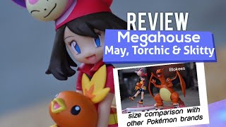 Review Megahouse May, Torchic & Skitty Size Comparison Pokemon Figures