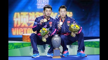 张继科 Zhang Jike 许昕 Xu Xin VS. 周雨 Zhou Yu  樊振东 Fan Zhendong (2015 WTTC Men