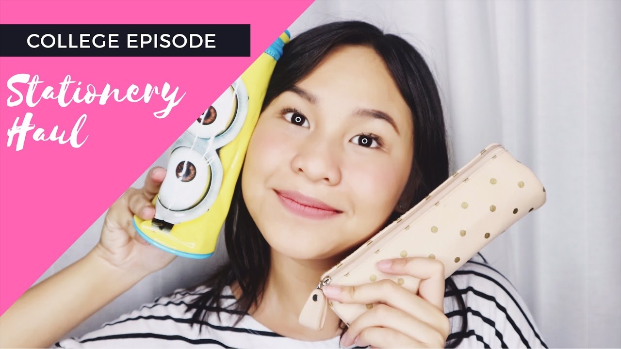 College Episode • 5 • [ Stationery Haul ] YouTube