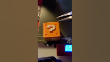 3D printing Mario block Christmas ornament