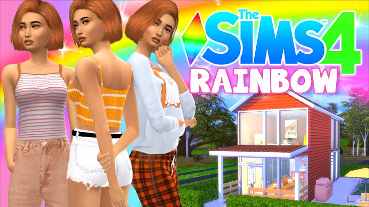 RAINBOW SIMS CAS Challenge! ORANGE outfits + tiny ...