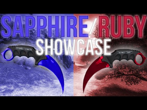 FULL RUBY / SAPPHIRE COLLECTION SHOWCASE