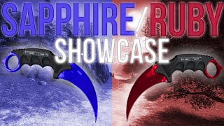 FULL RUBY / SAPPHIRE COLLECTION SHOWCASE