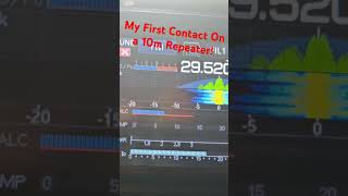 First QSO On a 10m Repeater #hamradio #icom #repeaters