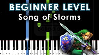 Song of Storms - The Legend of Zelda | EASY SLOW TUTORIAL screenshot 5