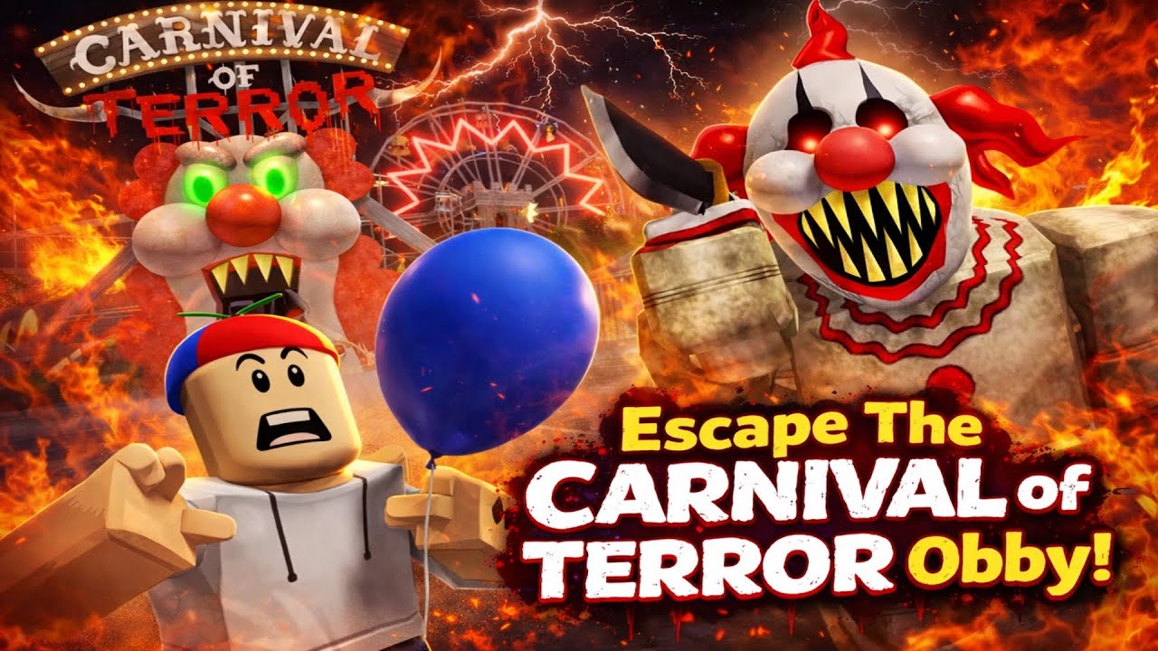Escape The Carnival of Terror Obby! Roblox Full Game Walkthrough