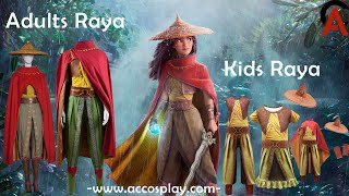 Disney Kids Adults Raya Costumes Show ACcosplay com