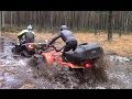 Квадро спор BRP vs CFMOTO гряземес квадроциклов. Часть первая вода!