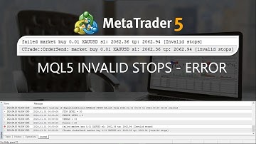 🚯❌Invalid Stops ERROR in MQL5/MT5. EA Won