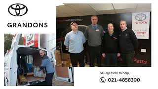Grandons Toyota Parts - Correct Fit First Time, Every Time Compeive Prices Let Us Quote First