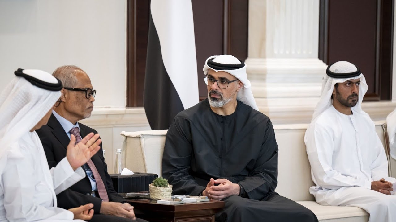Sheikh Khaled Bin Mohammed Meets Participants Of Social Care Forum in Abu Dhabi