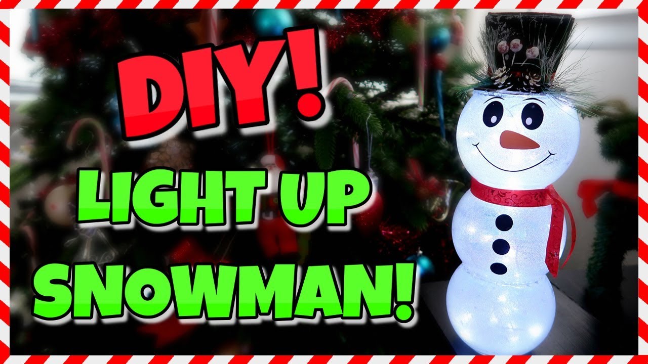 girls like you How To Make A Light Up Glass Snowman | Dollar Store DIY 📍 How To With Kristin