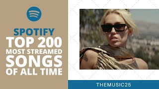 Spotify Top 200 Most Streamed Songs Of All Time [December 2023] [Road to Top 1000]