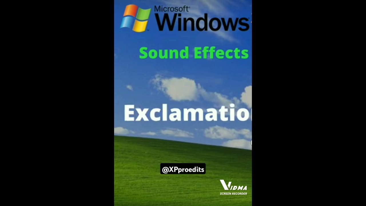 Windows XP all sound effects 