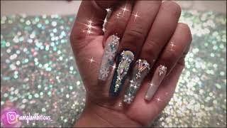 WATCH ME DO MY OWN NAILS | ACRYLIC NAILS