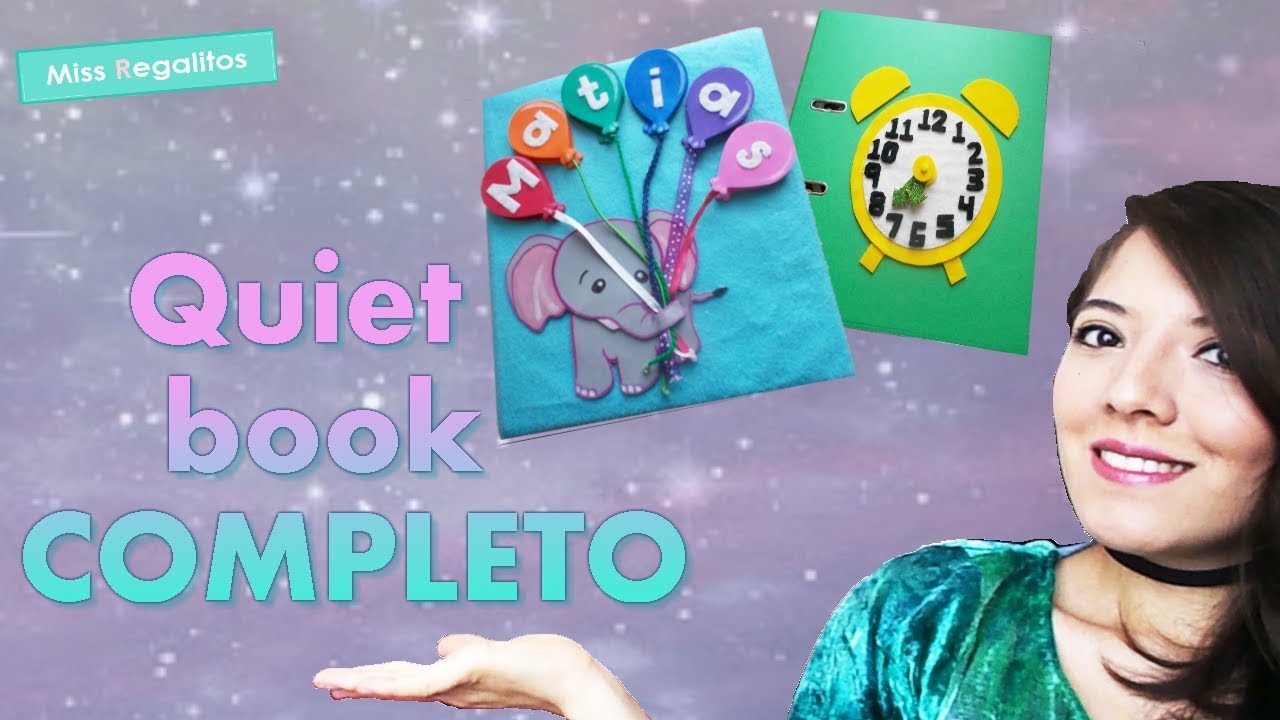 Ideas para hacer un libro sensorial o Quiet book COMPLETO