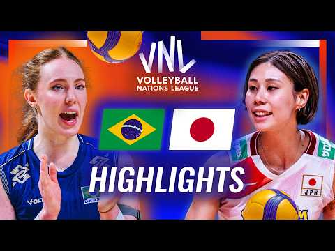 Brazil 🇧🇷 vs. Japan 🇯🇵 - Quarter Final | Highlights | Women's VNL 2026