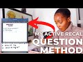 How to make Questions for ACTIVE RECALL study method - With Live Study With Me Example.