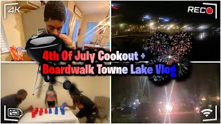4th of July Cookout + Boardwalk Towne Lake Vlog