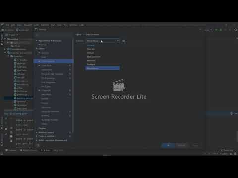 How to change (background,and font) for your pycharm