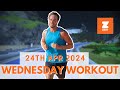 Wednesday workout  group a  zwift run channel