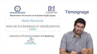 Témoignage :  Étudiant Master Analyse Economique et Modélisation à FSJES-Souissi screenshot 3