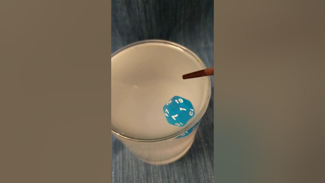 Wiz Dice Translucent Blue Salt Water Float Test YouTube