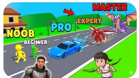 Noob vs Pro vs Hacker in shape shifting | part 7 #video #gaming 