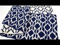 リバーシブルマフラーの編み方　（アメリカ式）　How to knit a double knit scarf