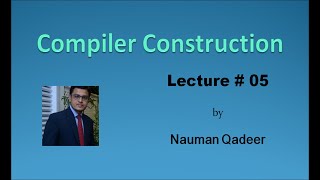 CC - Lecture 5 || Derivation of Parse Tree