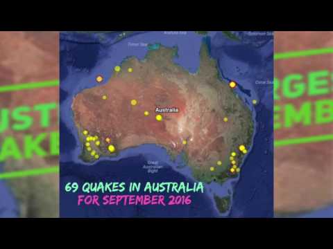 Australian Earthquakes for September 2016